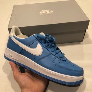 University blue Air Force ones Size 10.5